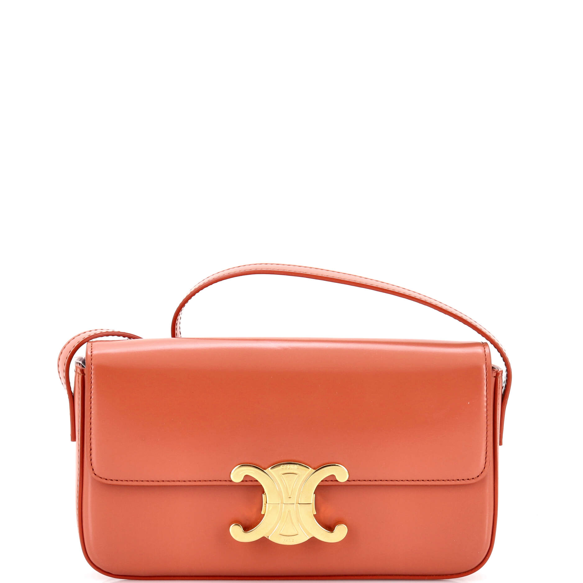 Triomphe East-West Shoulder Bag Smooth Calfskin