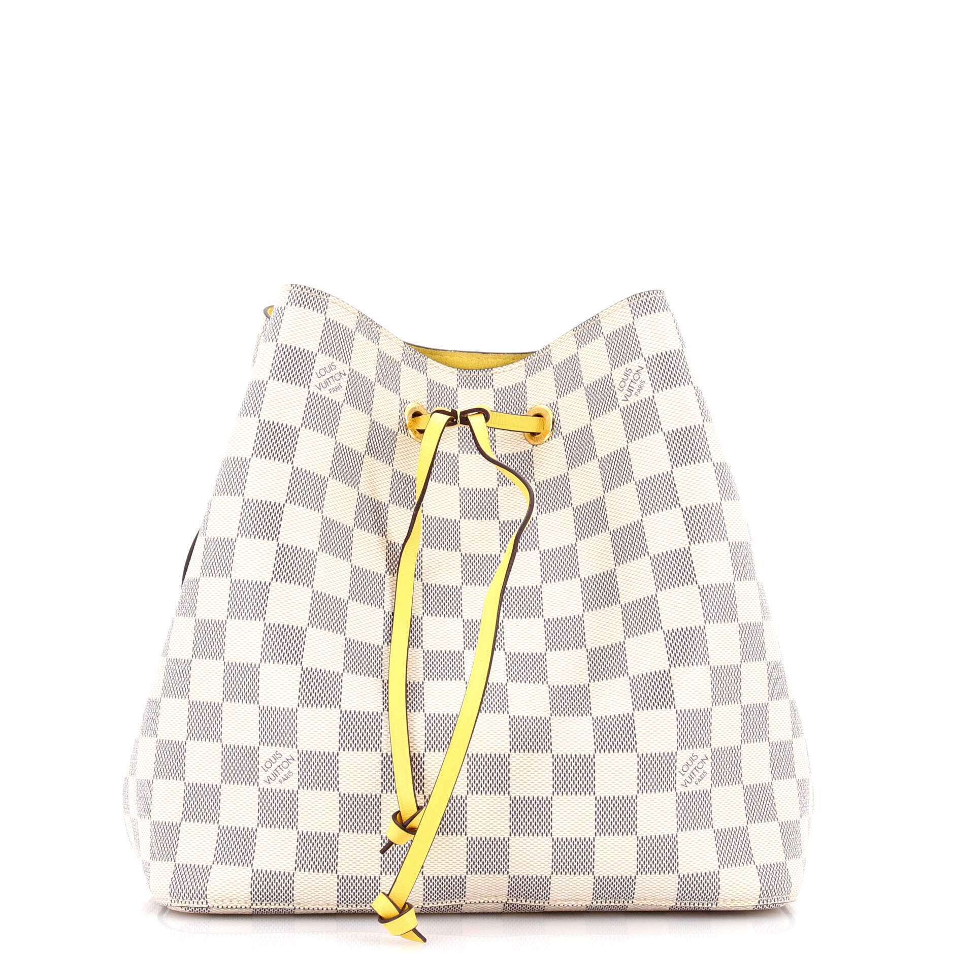 NeoNoe Handbag Damier with Leather MM