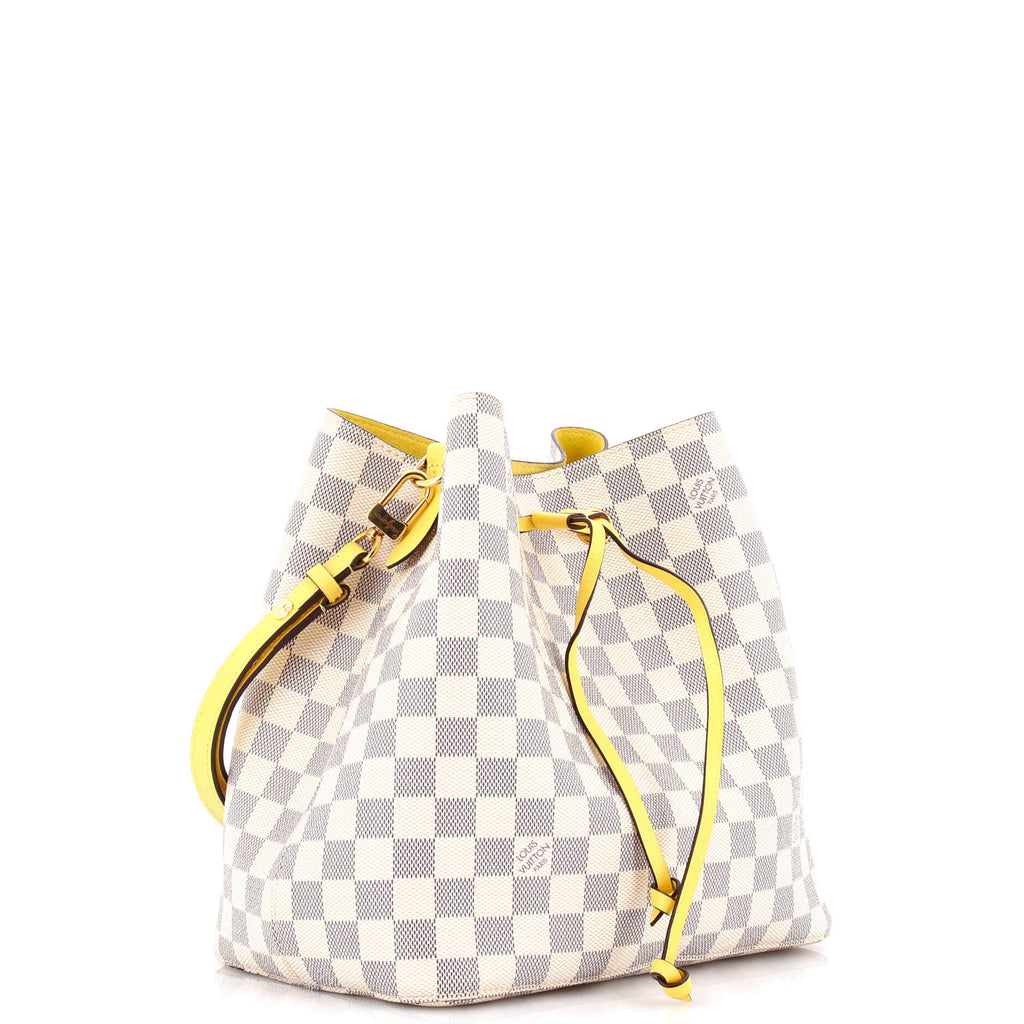 NeoNoe Handbag Damier with Leather MM
