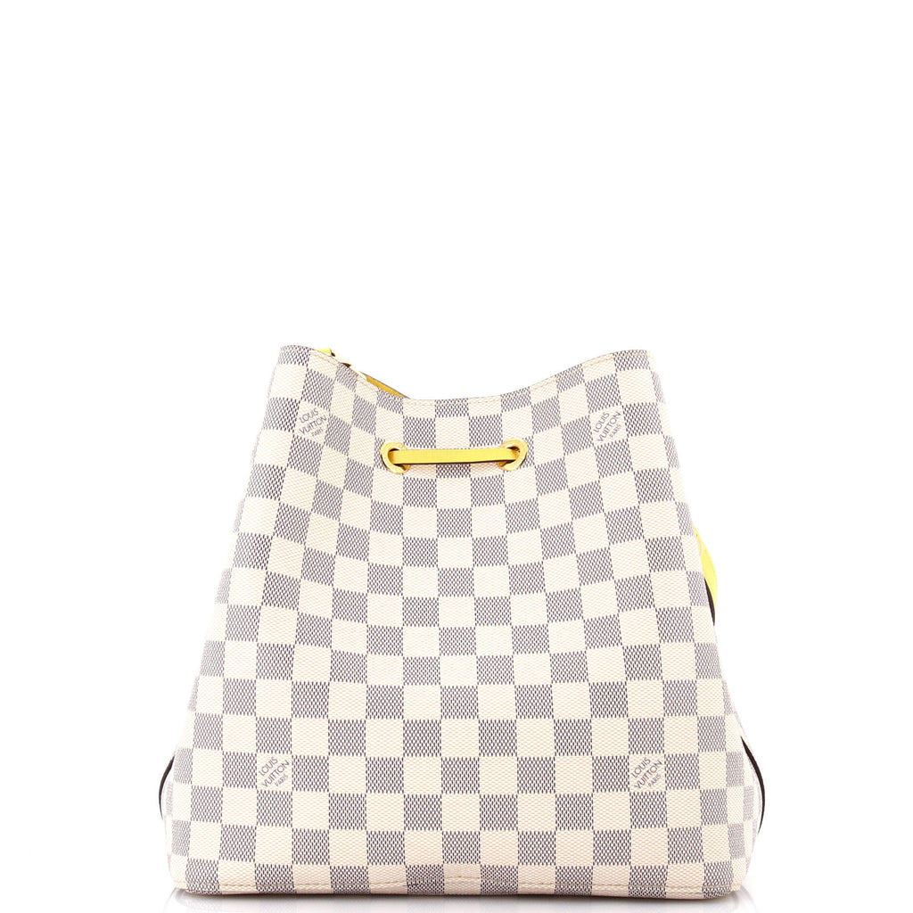 NeoNoe Handbag Damier with Leather MM