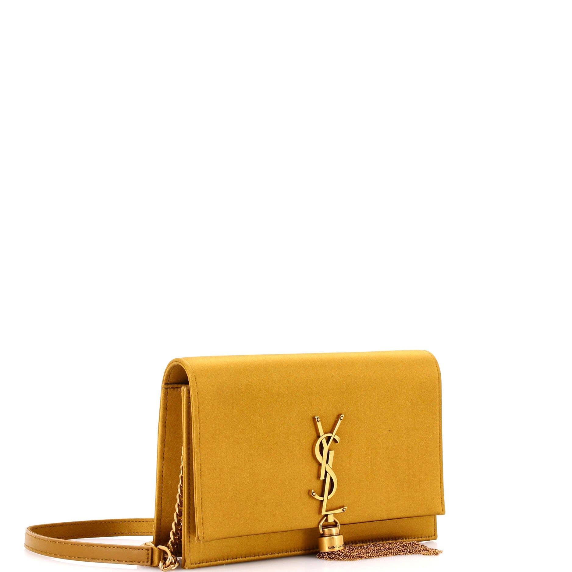 Classic Monogram Tassel Chain Wallet Satin