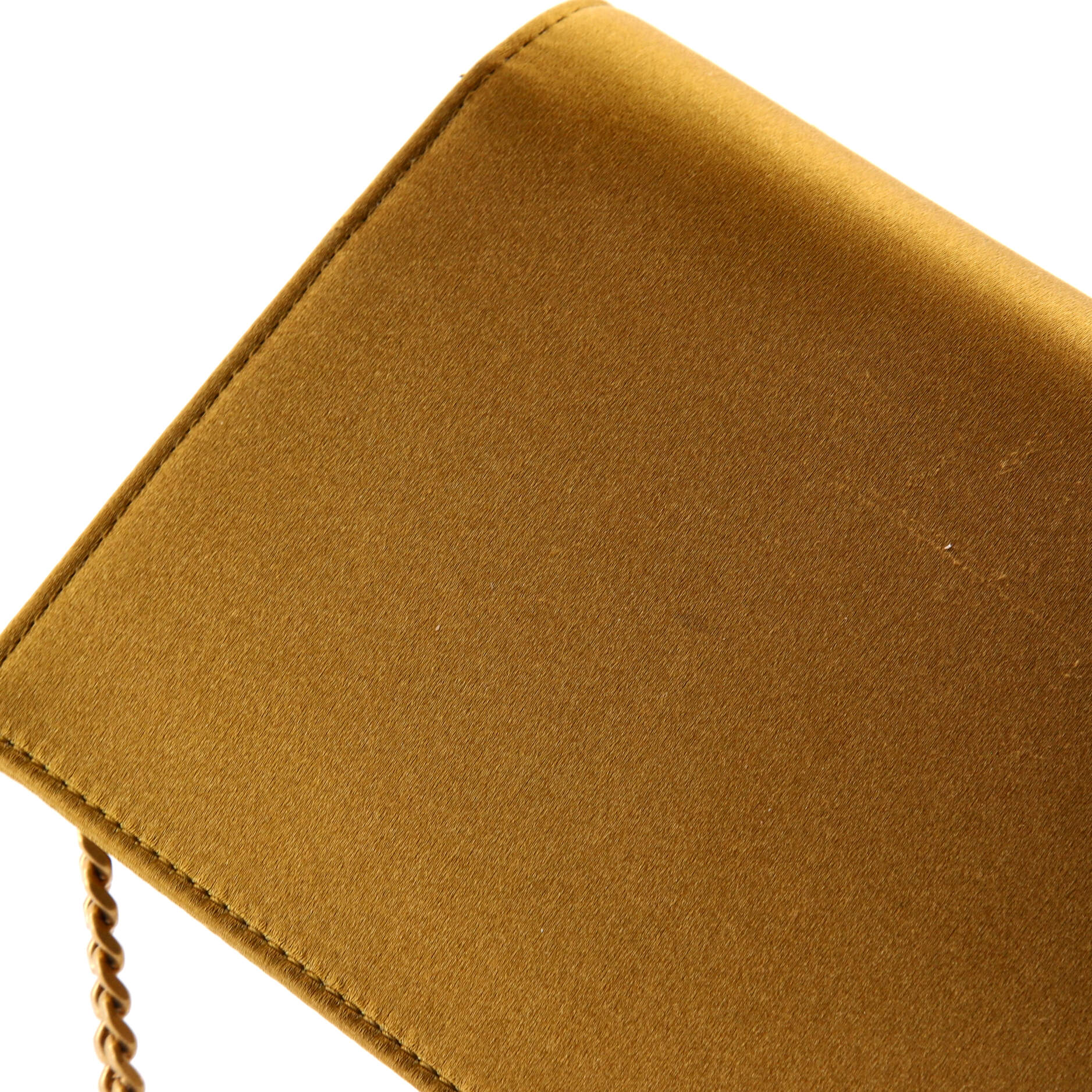 Classic Monogram Tassel Chain Wallet Satin
