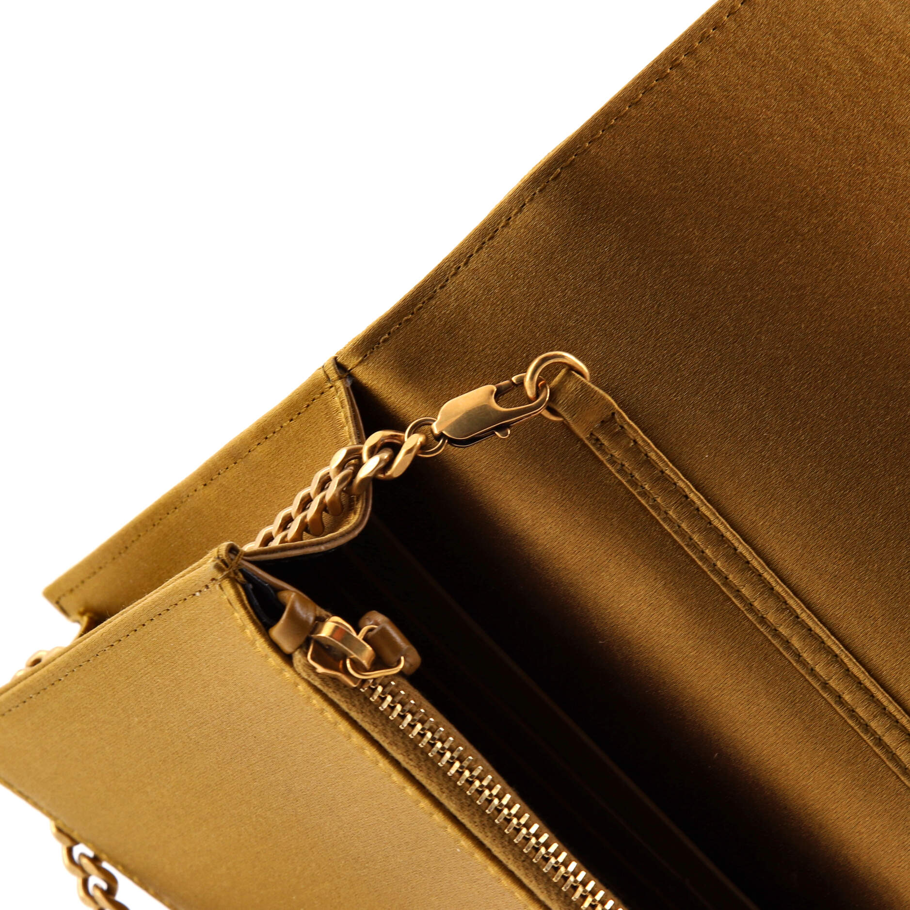 Classic Monogram Tassel Chain Wallet Satin