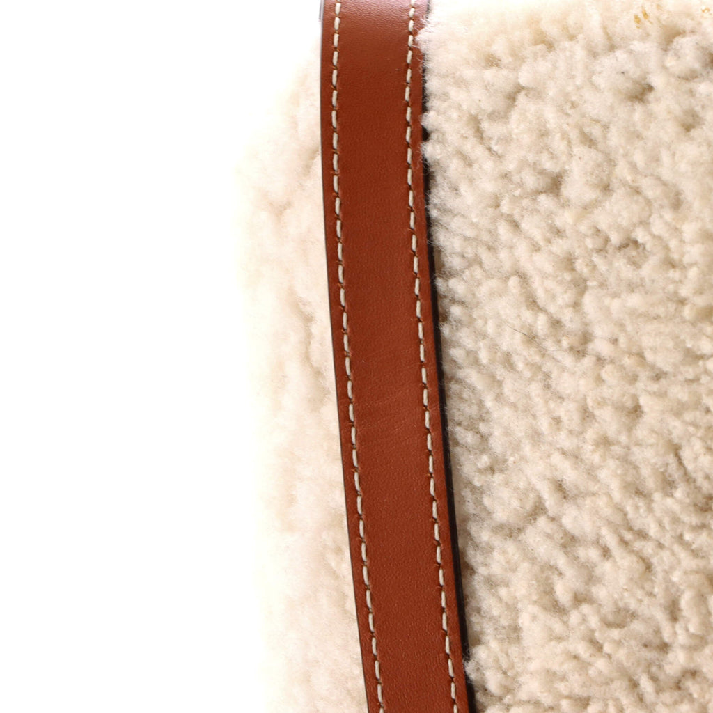 Triomphe Shoulder Bag Shearling Mini