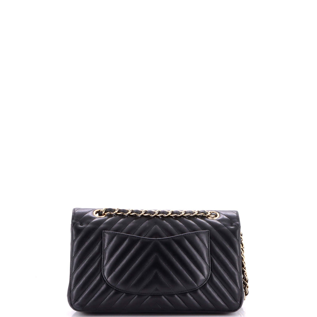Classic Double Flap Bag Chevron Lambskin Medium