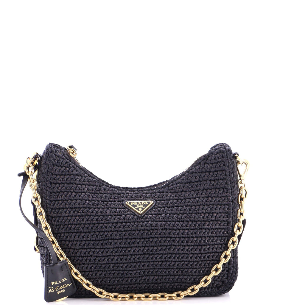 Re-Edition 2005 Shoulder Bag Raffia Small