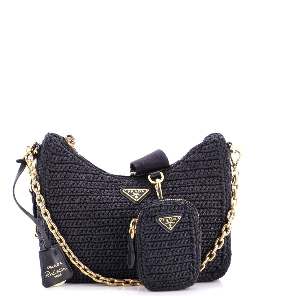 Re-Edition 2005 Shoulder Bag Raffia Small