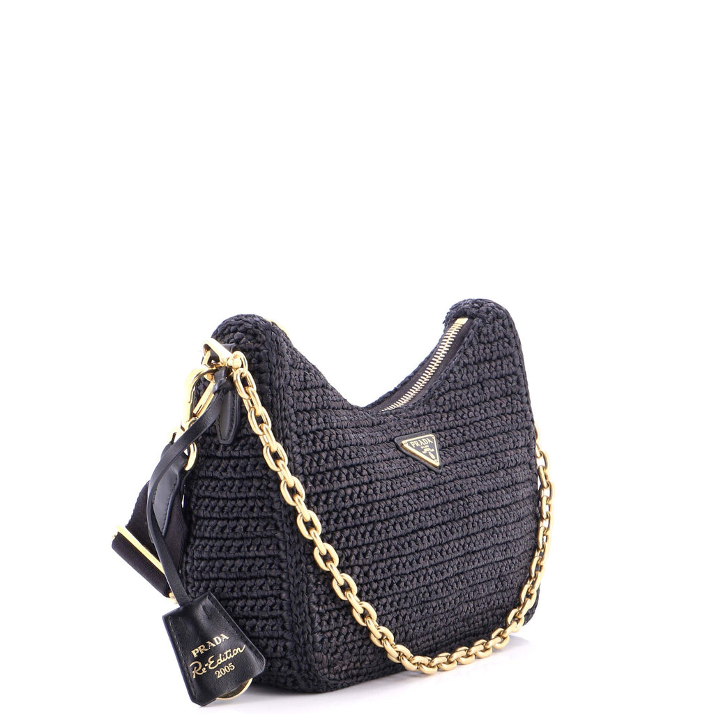 Re-Edition 2005 Shoulder Bag Raffia Small