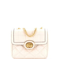 Deco Chain Flap Bag Mixed Matelasse Leather Mini