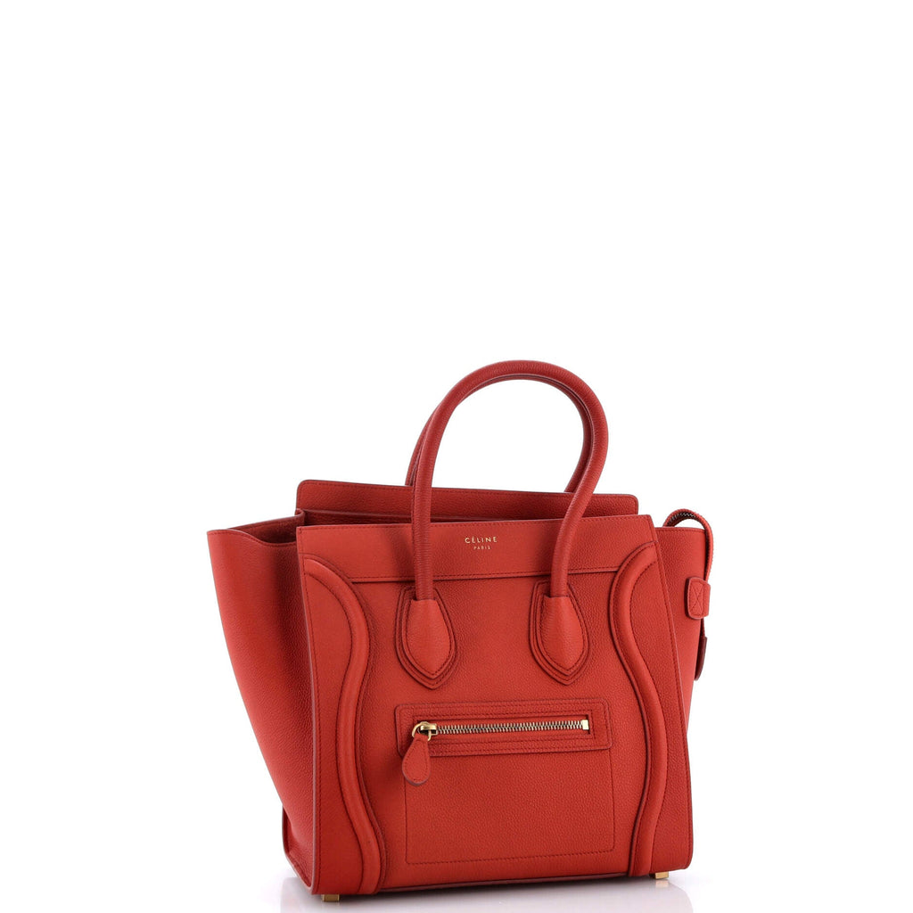 Luggage Bag Grainy Leather Micro
