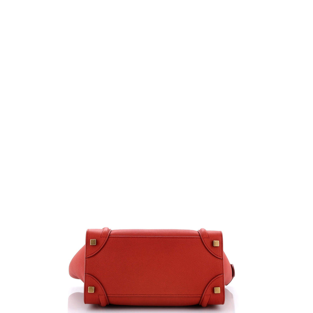 Luggage Bag Grainy Leather Micro