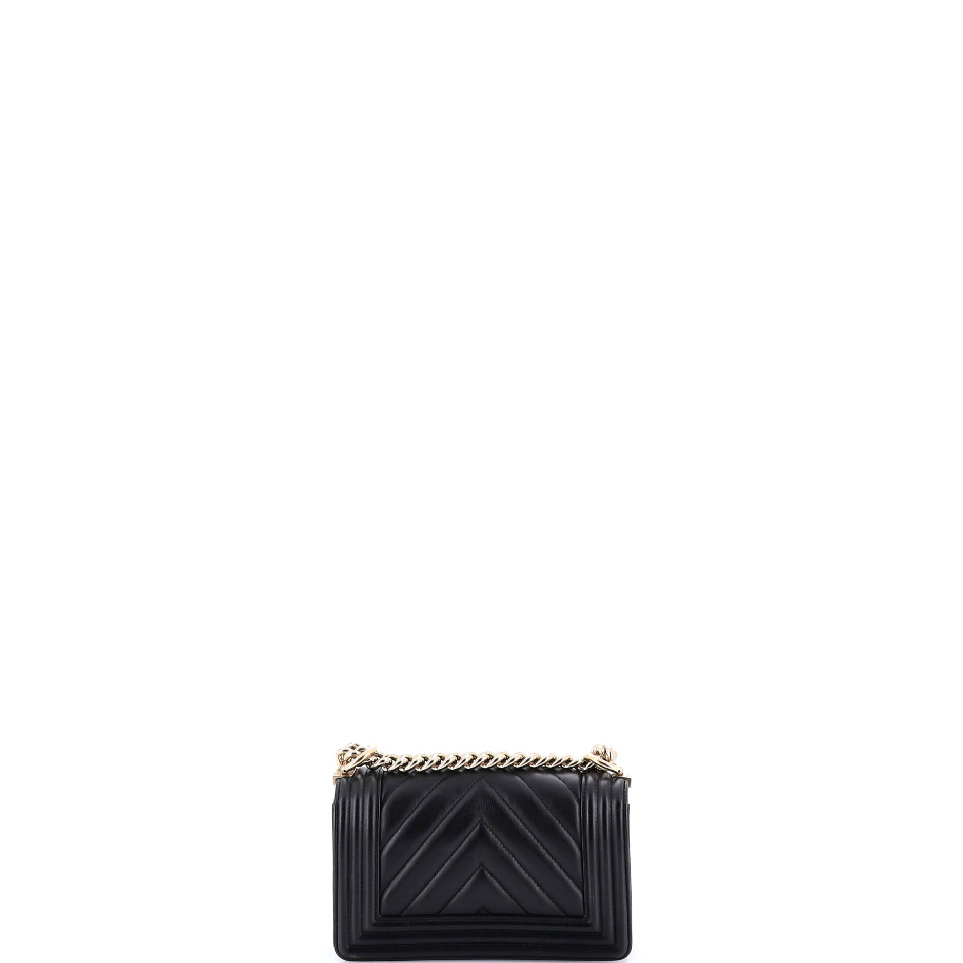 Boy Flap Bag Chevron Lambskin Small