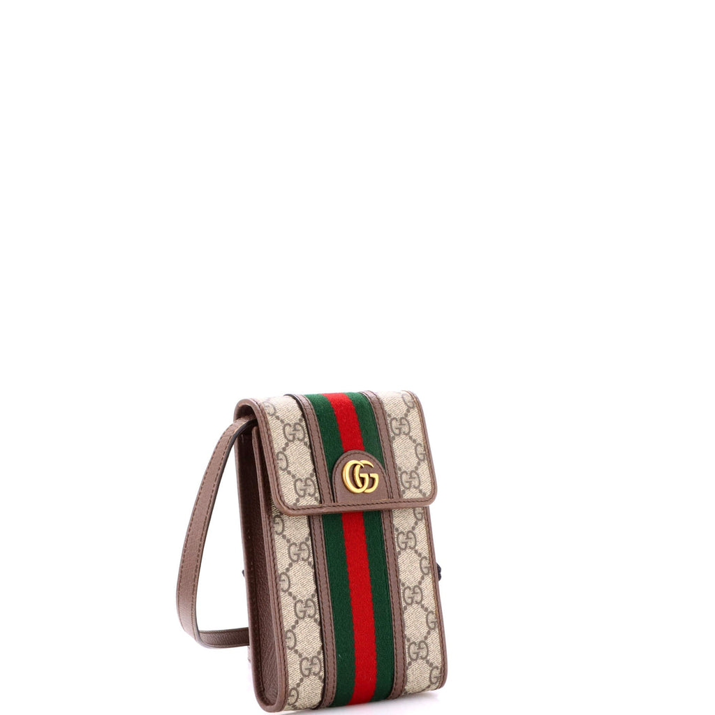 Ophidia Vertical Flap Crossbody Bag GG Coated Canvas Mini