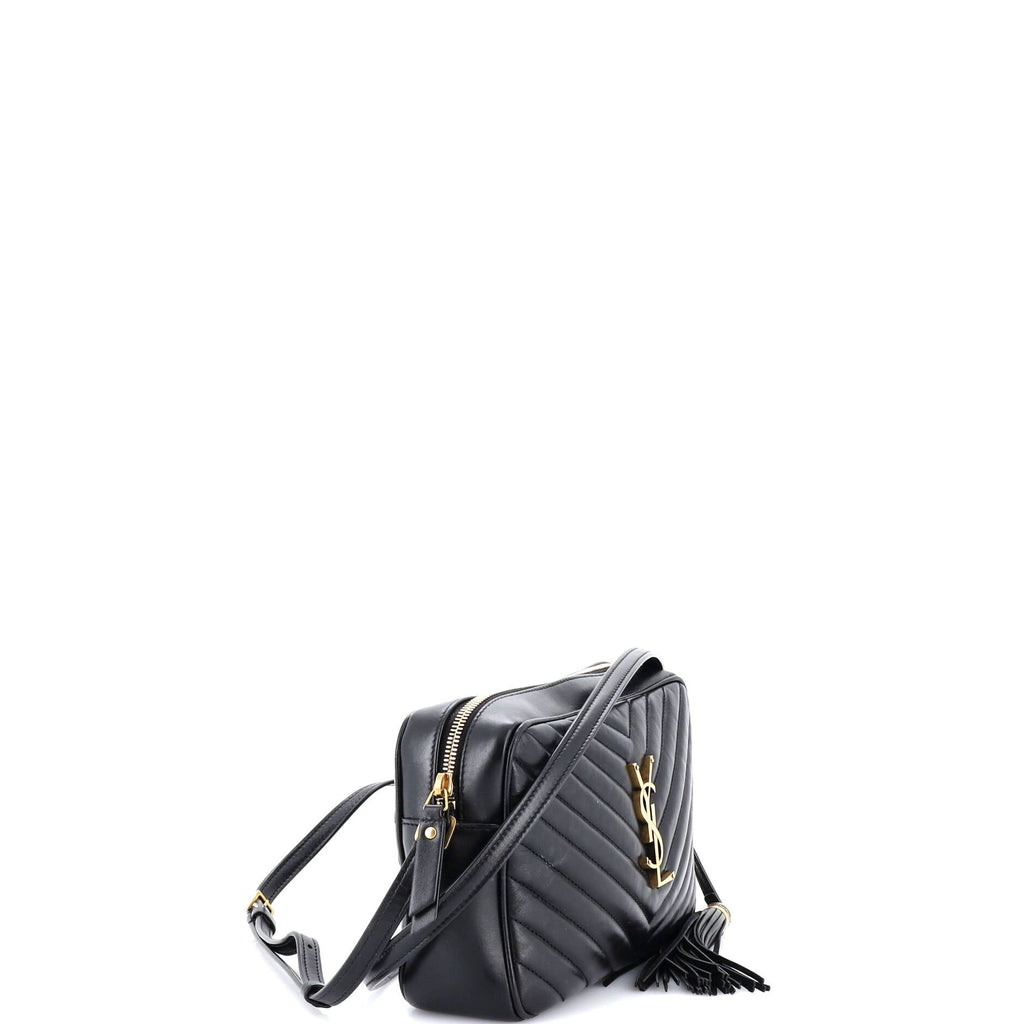 Lou Camera Bag Matelasse Chevron Leather Small