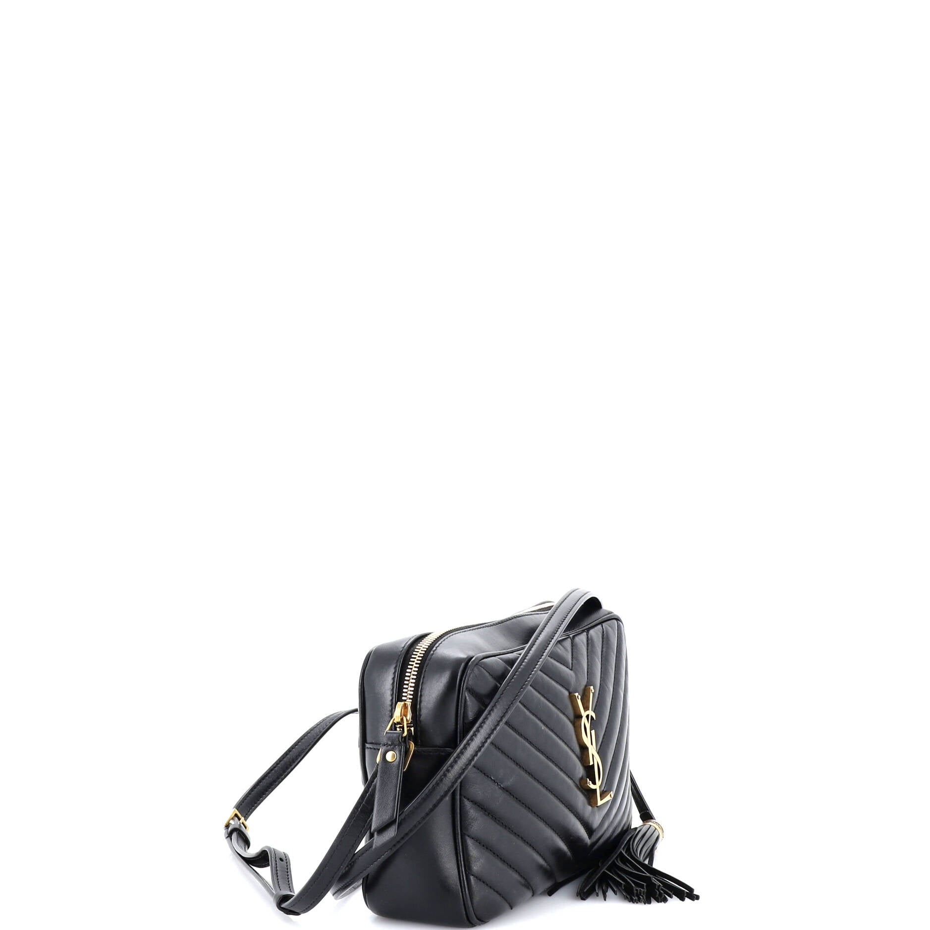 Lou Camera Bag Matelasse Chevron Leather Small