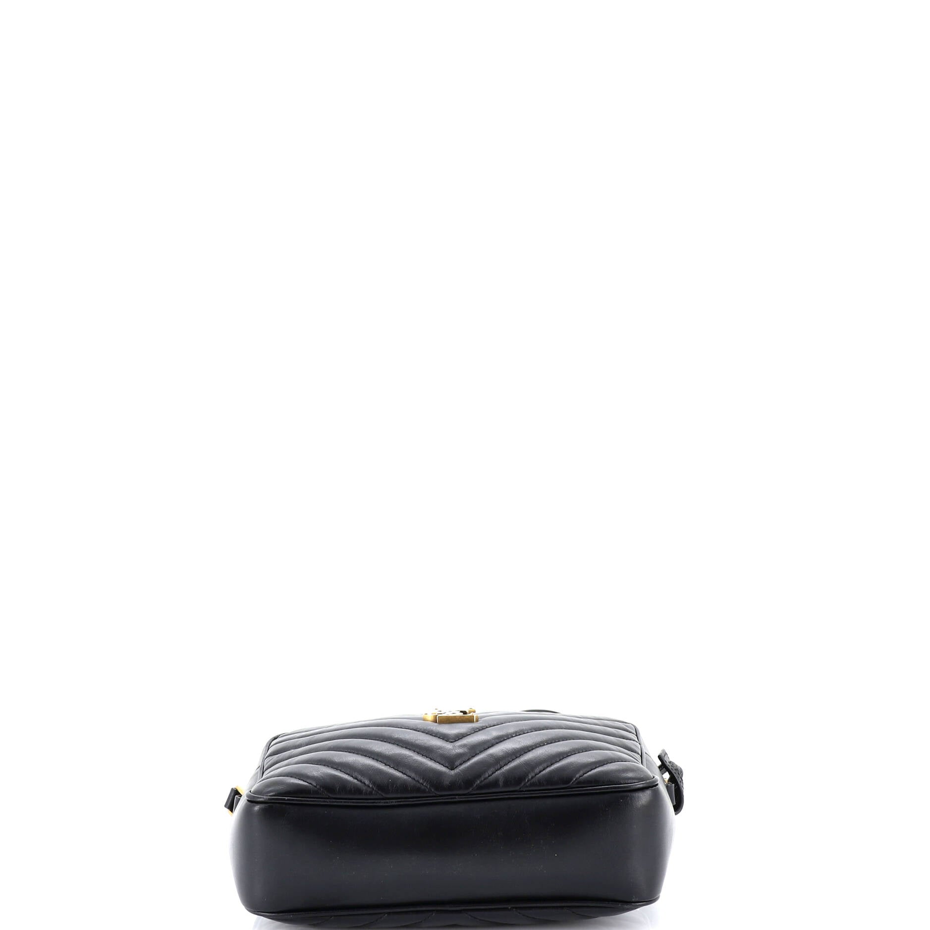 Lou Camera Bag Matelasse Chevron Leather Small