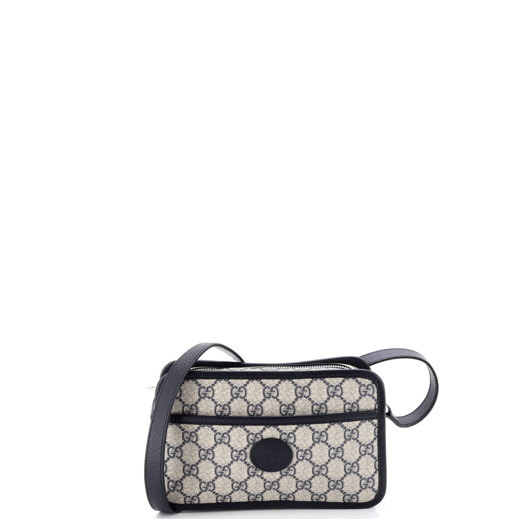Interlocking G Patch Camera Bag GG Coated Canvas Mini