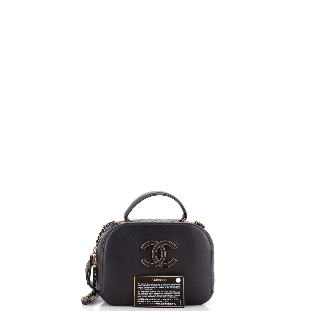 Coco Curve Vanity Case Calfskin and Quilted Goatskin Small