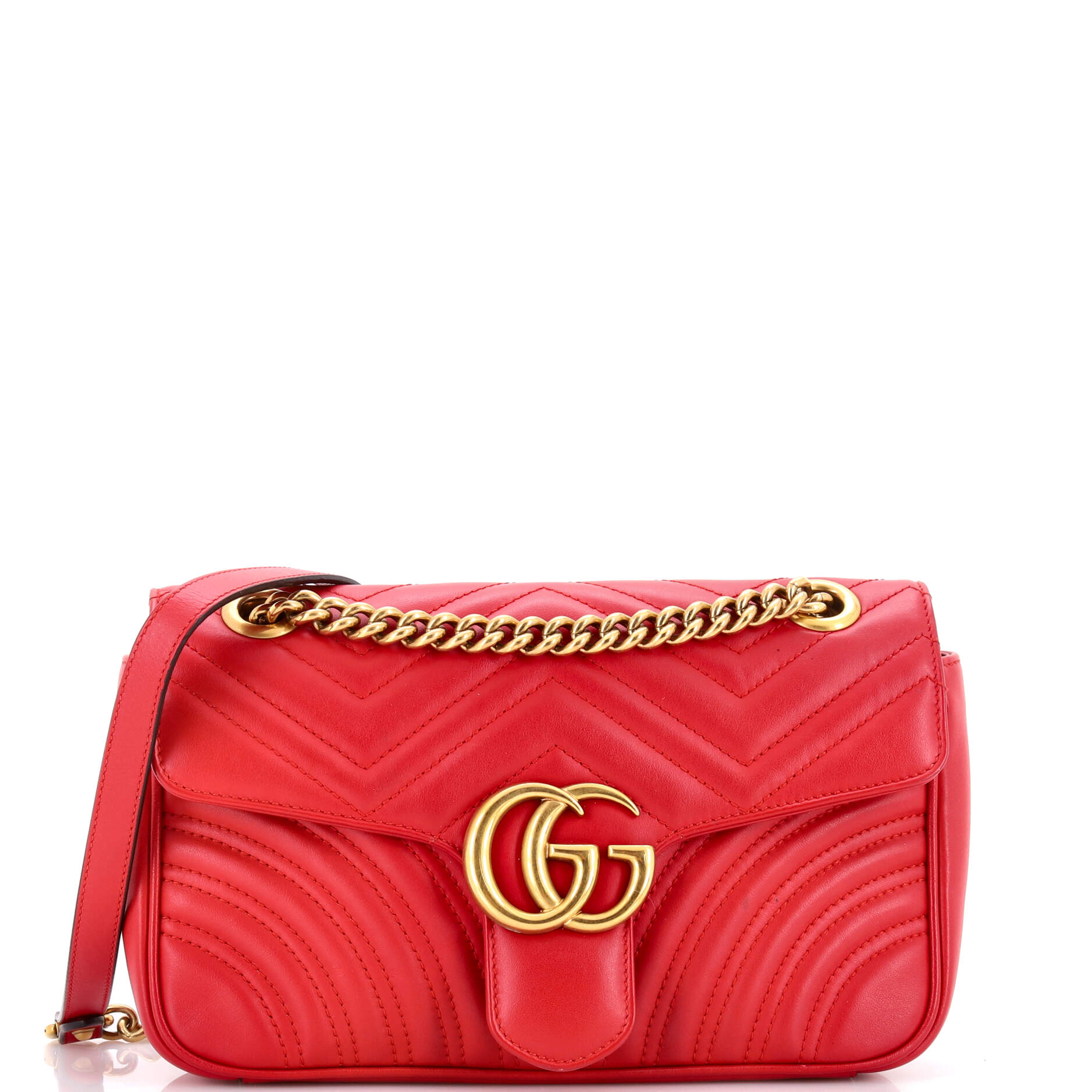 GG Marmont Flap Bag Matelasse Leather Small