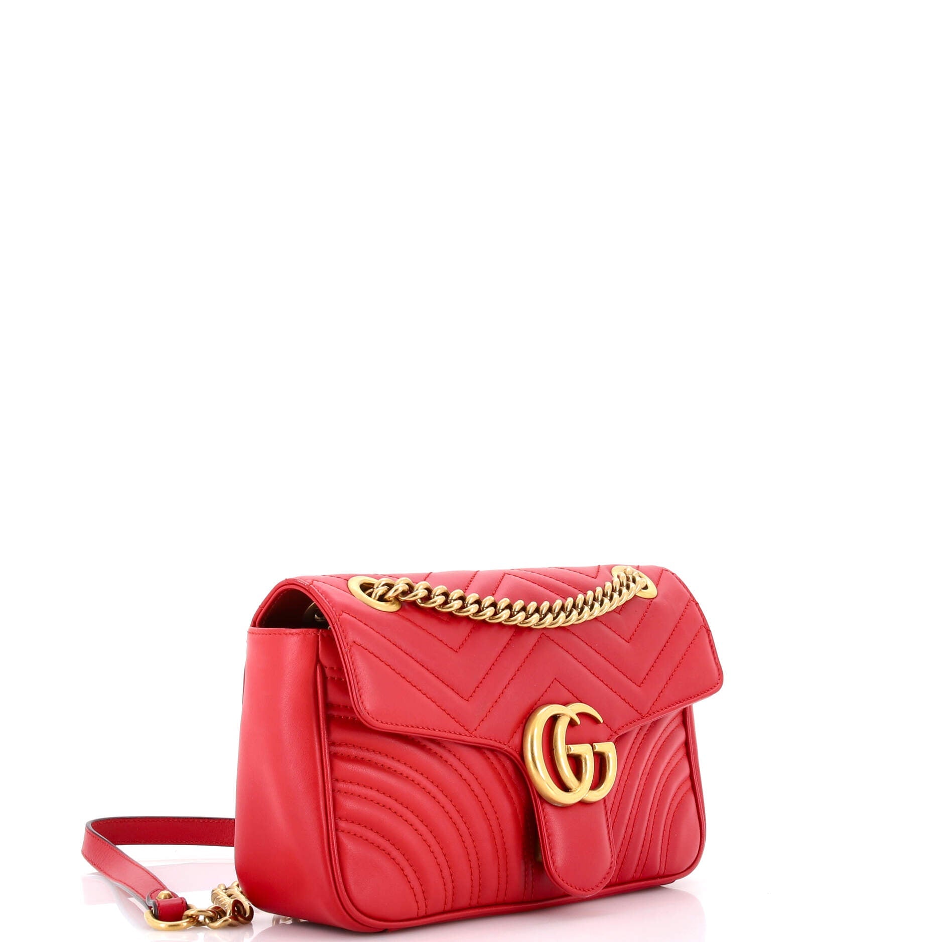 GG Marmont Flap Bag Matelasse Leather Small