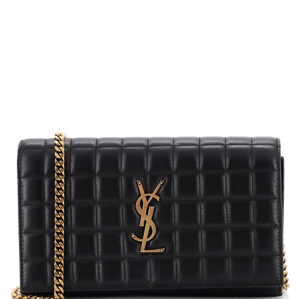 Cassandre Wallet on Chain Quilted Leather Medium