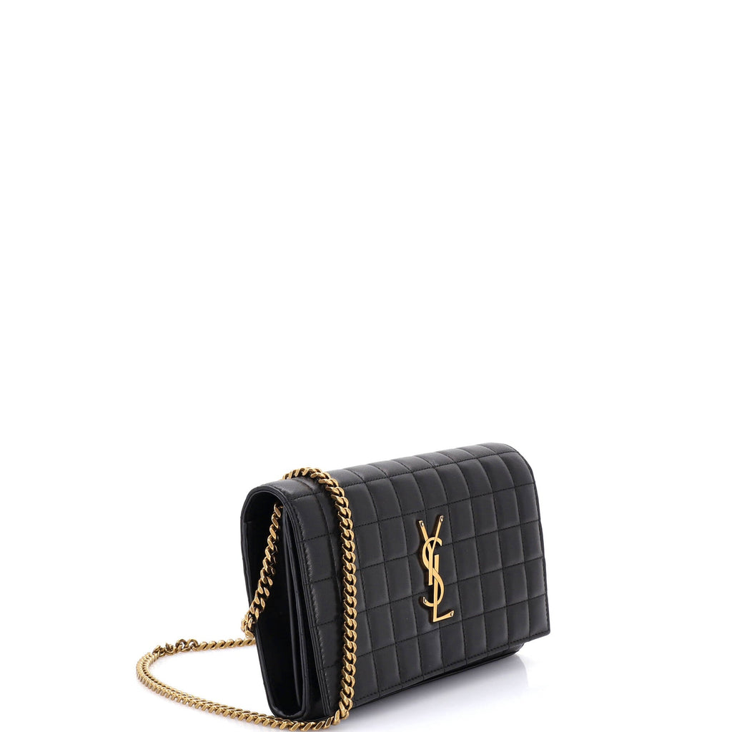 Cassandre Wallet on Chain Quilted Leather Medium
