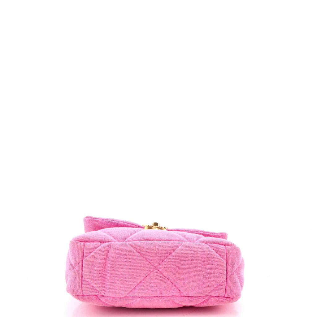 19 Flap Bag Quilted Denim Medium