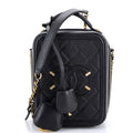 Filigree Vertical Vanity Case Quilted Caviar