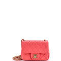 Pearl Crush Square Flap Bag Quilted Lambskin Mini