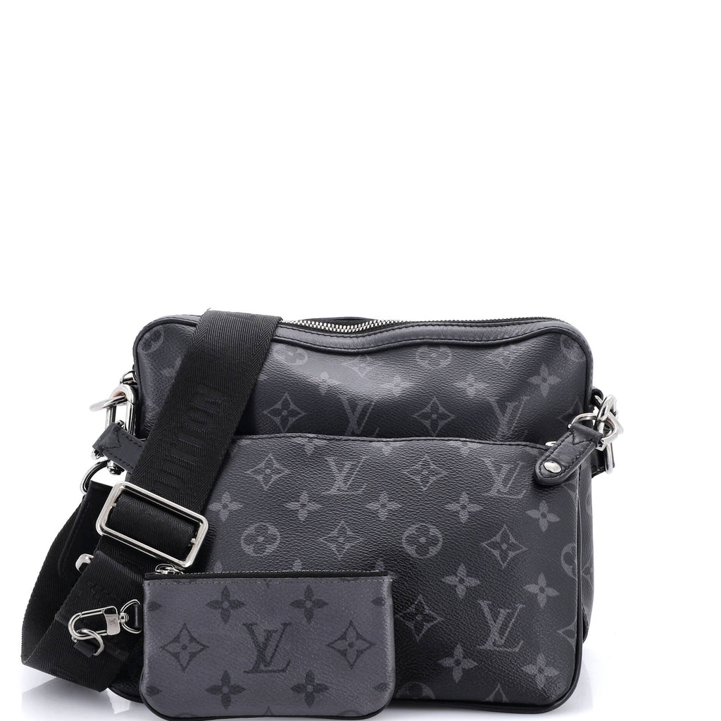 Trio Messenger Bag Reverse Monogram Eclipse Canvas