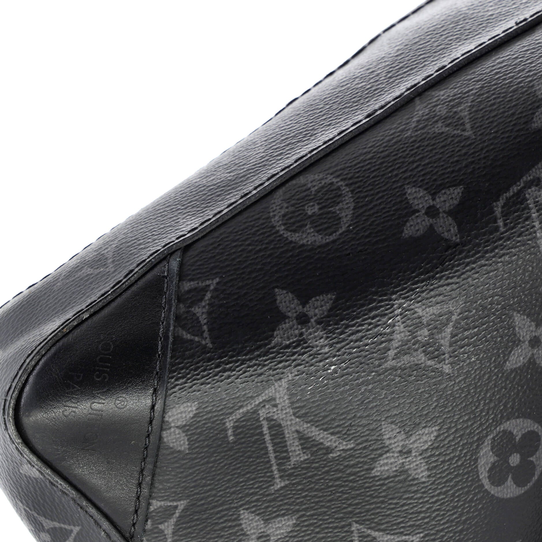 Trio Messenger Bag Reverse Monogram Eclipse Canvas
