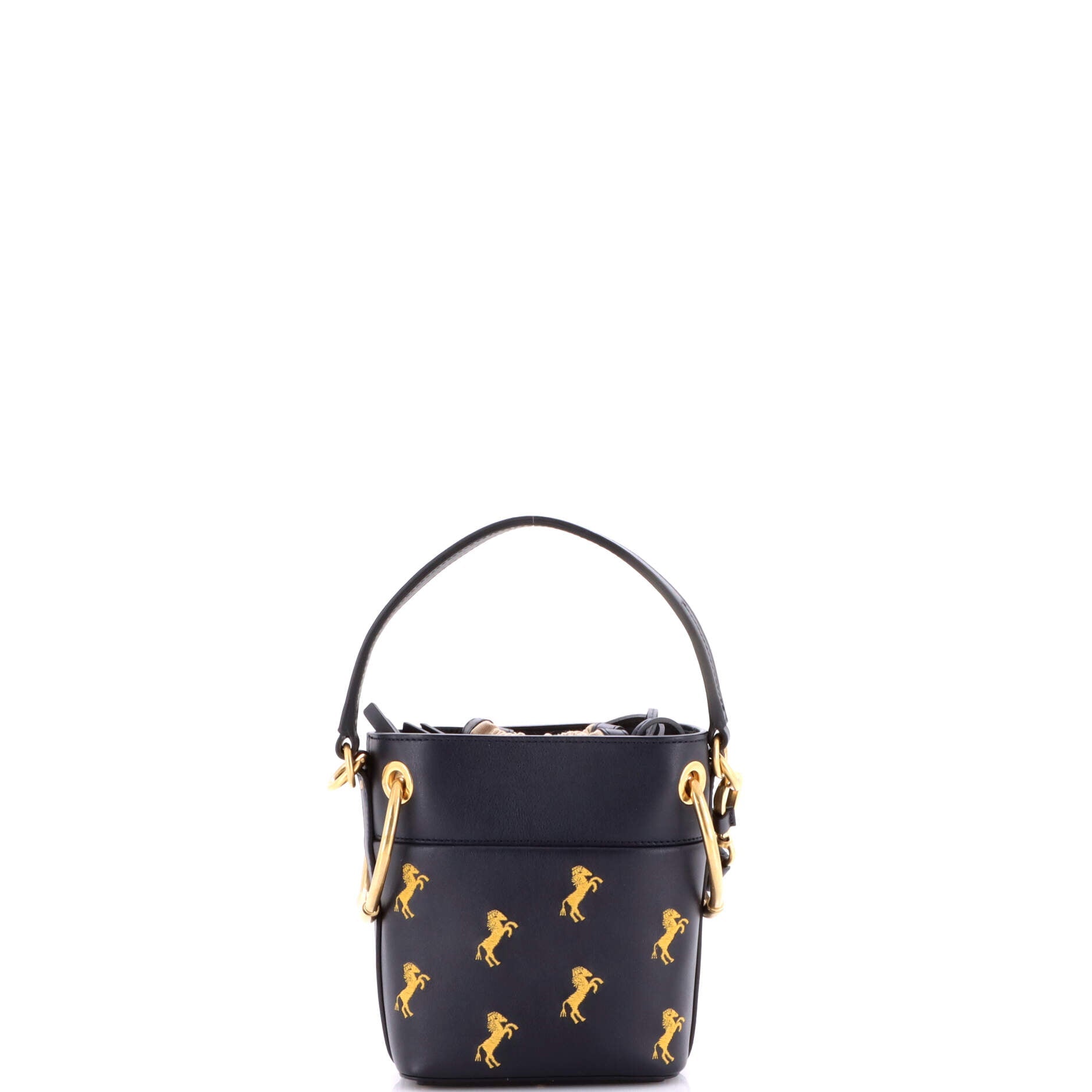 Roy Bucket Bag Embroidered Leather Mini