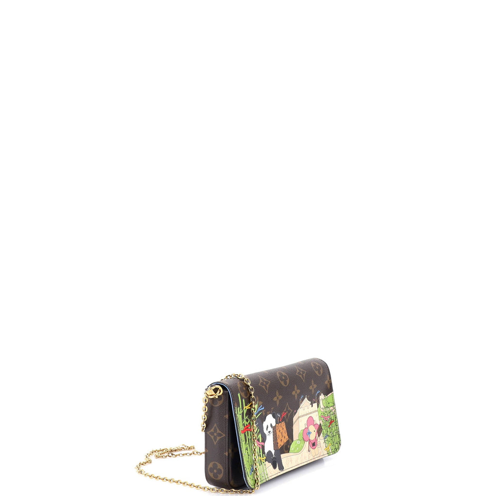 Felicie Pochette Limited Edition Vivienne Xmas Monogram Canvas