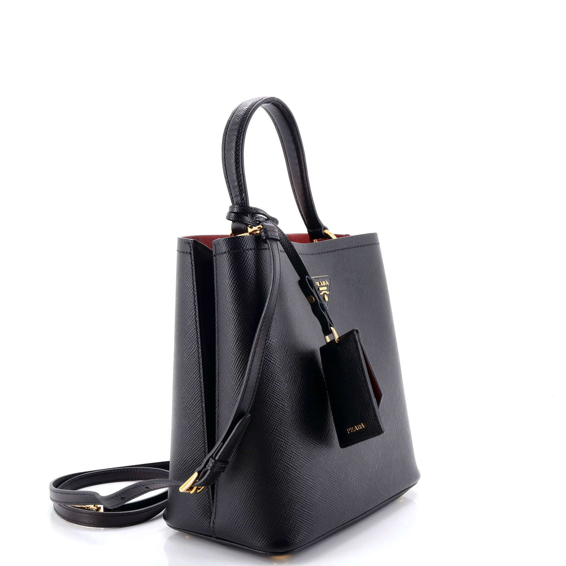 Panier Bucket Bag Saffiano Leather Medium