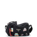New Vela Shoulder Bag Pin Embellished Tessuto Small
