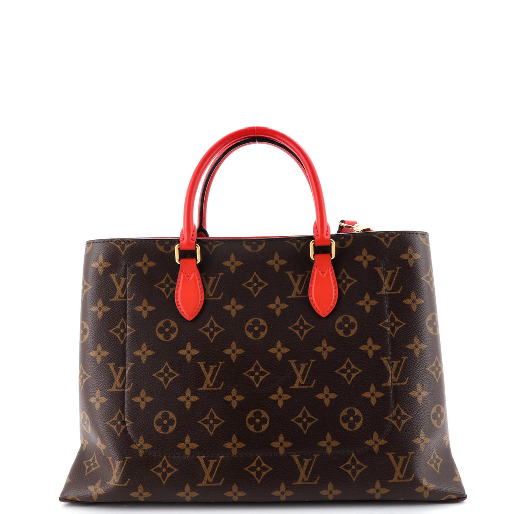 Flower Tote Monogram Canvas with Leather