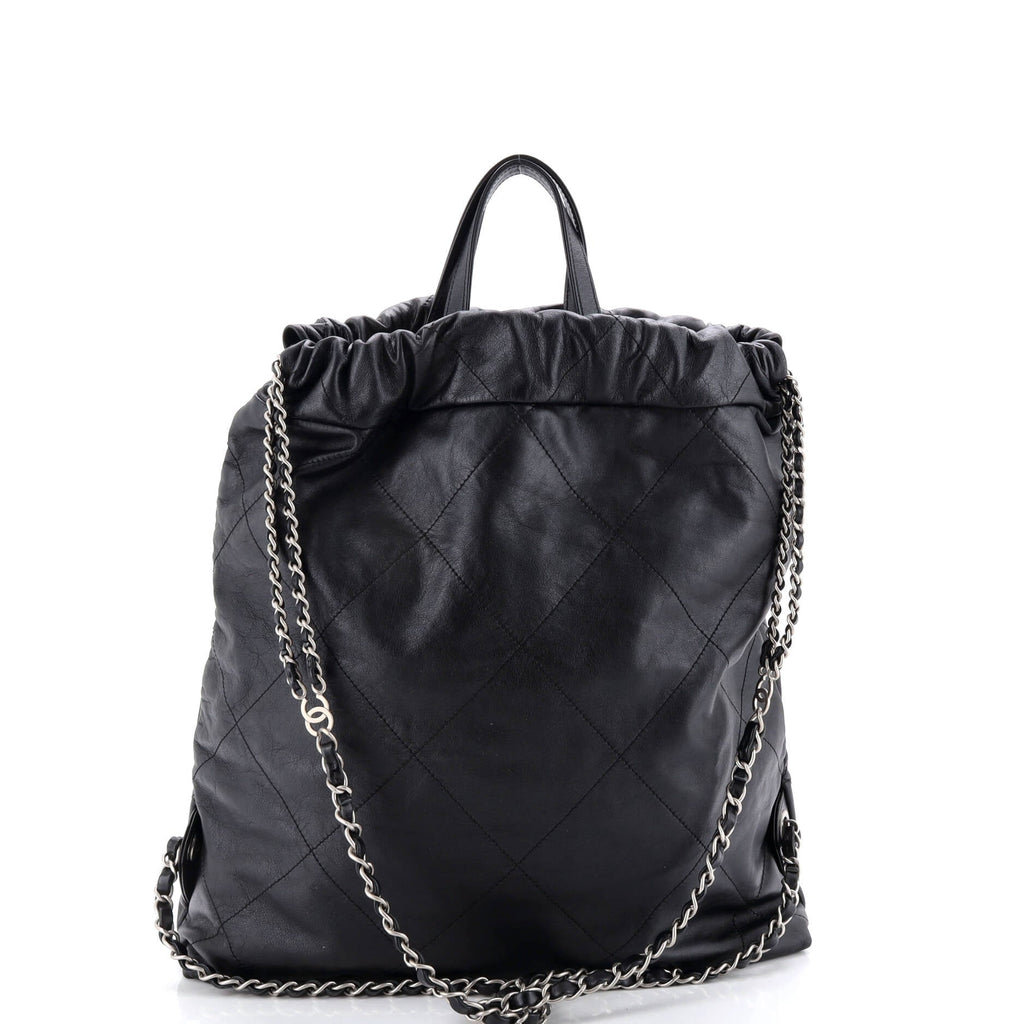 22 Chain Backpack Quilted Calfskin Large