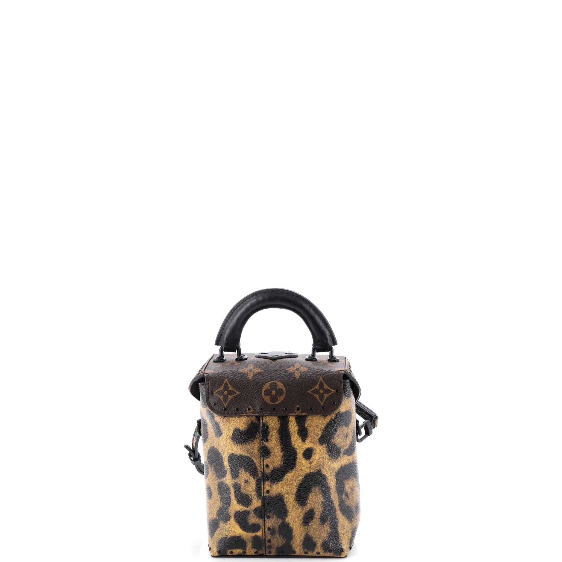 Camera Box Handbag Monogram Canvas and Wild Animal Print Canvas