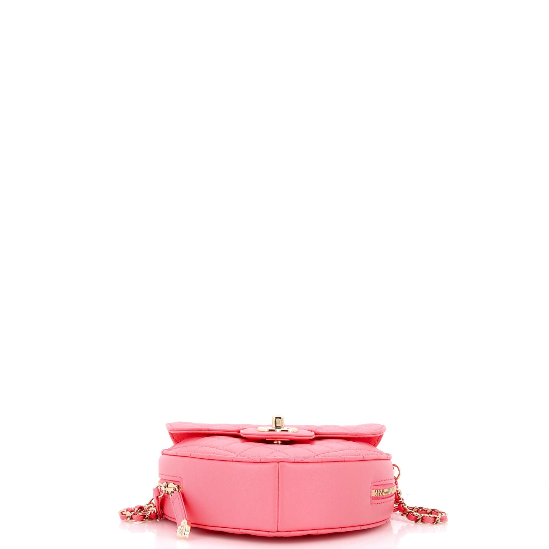 CC in Love Heart Bag Quilted Lambskin