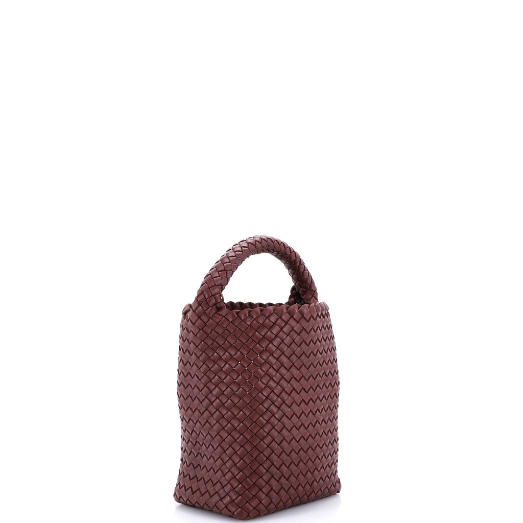 Cabat Bucket Bag Padded Intrecciato Leather Small