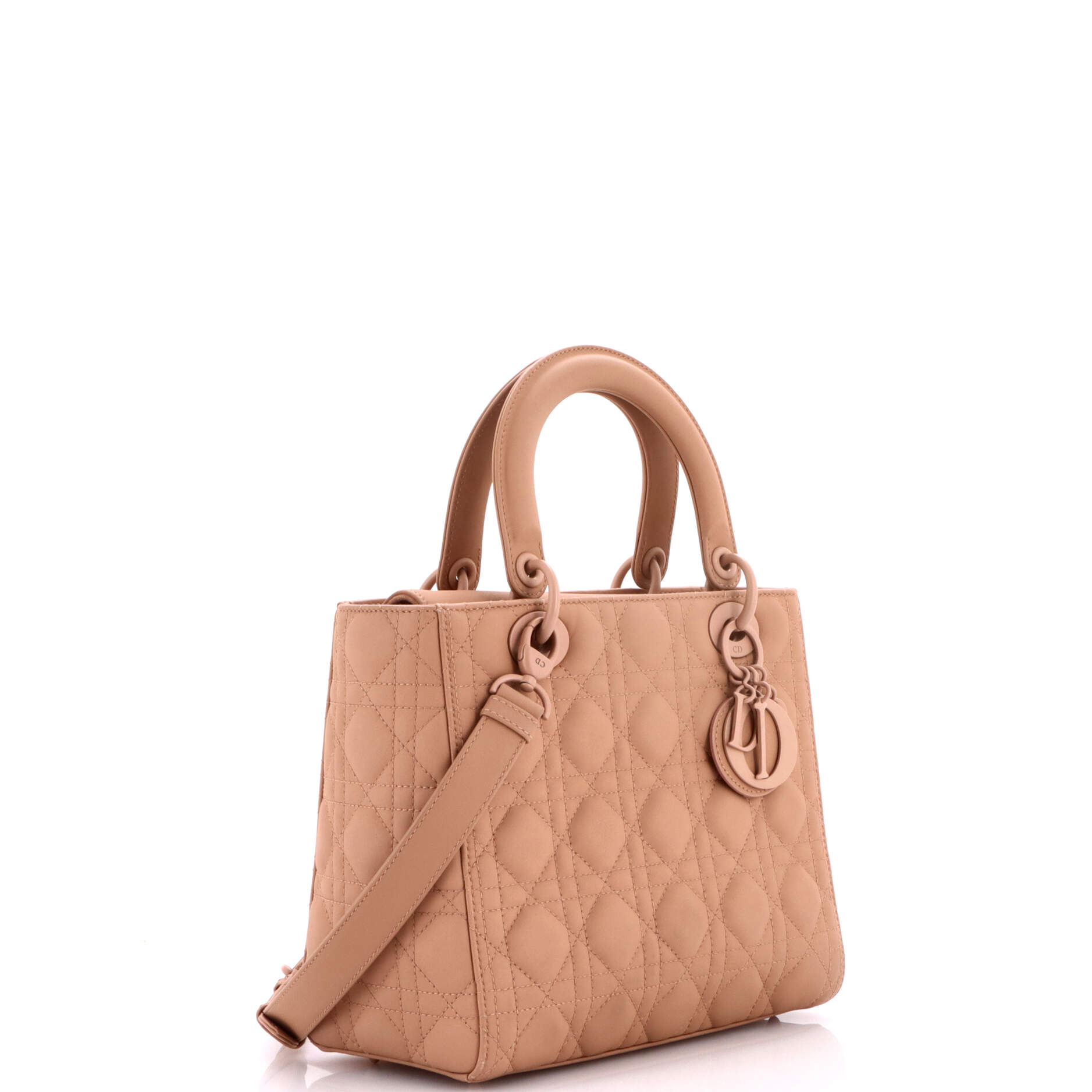 Ultra Matte Lady Dior Bag Cannage Quilt Calfskin Medium