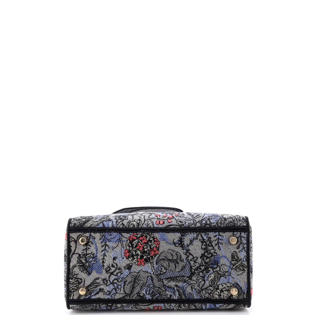 Lady D-Lite Bag Embroidered Canvas Medium