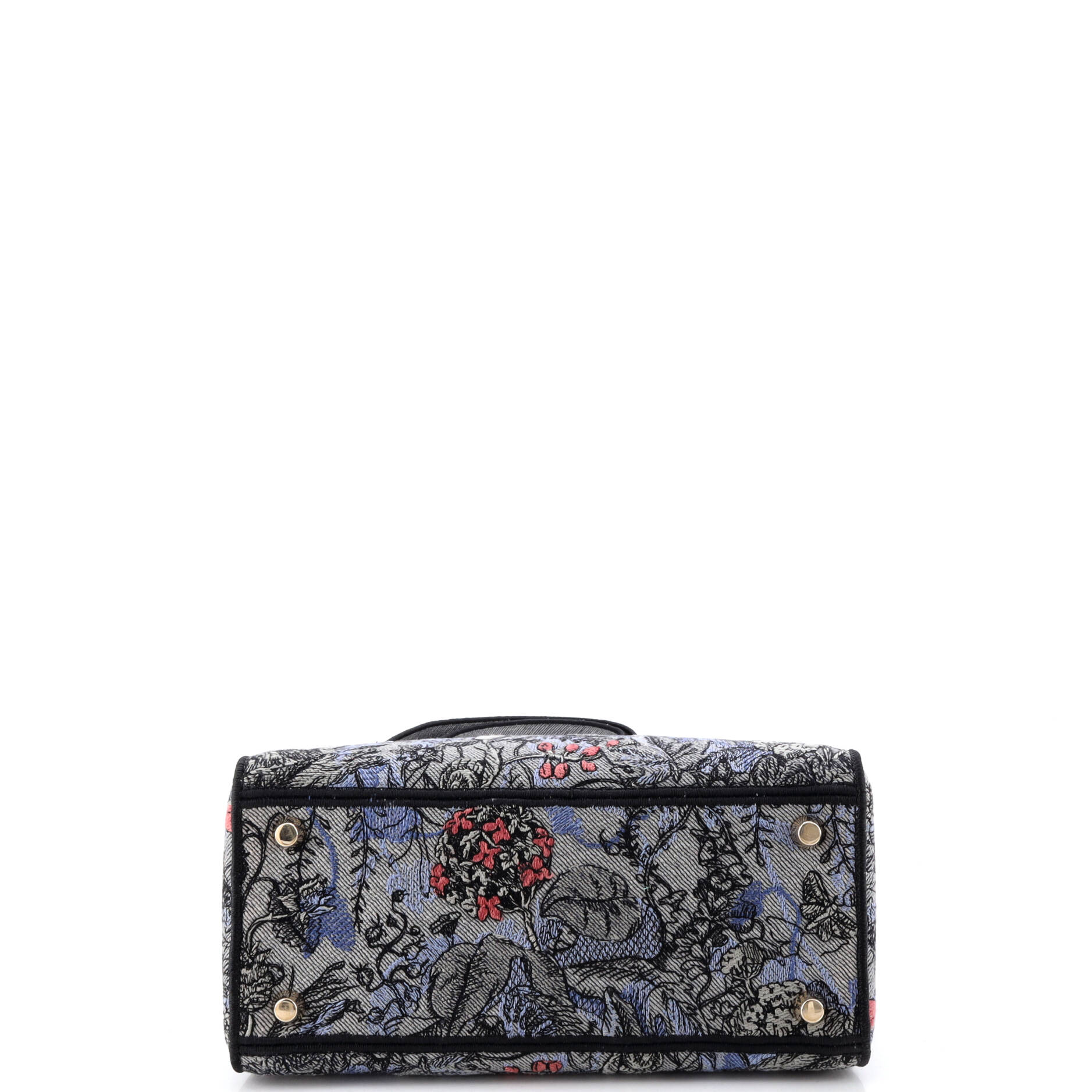 Lady D-Lite Bag Embroidered Canvas Medium
