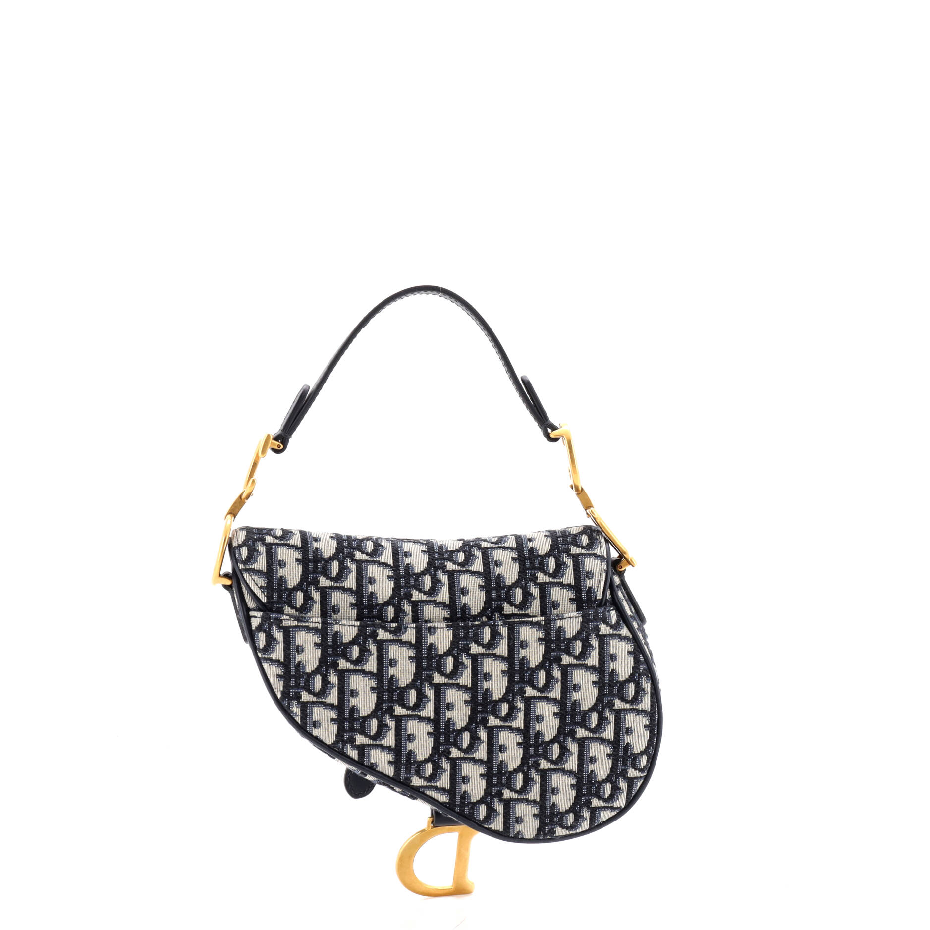 Saddle Handbag Oblique Canvas Mini