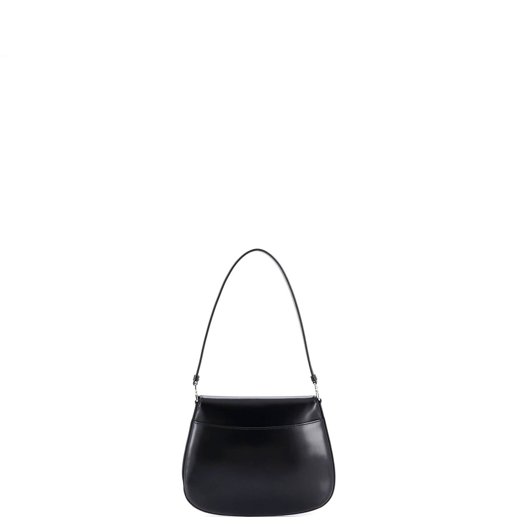Cleo Flap Shoulder Bag Spazzolato Leather Small