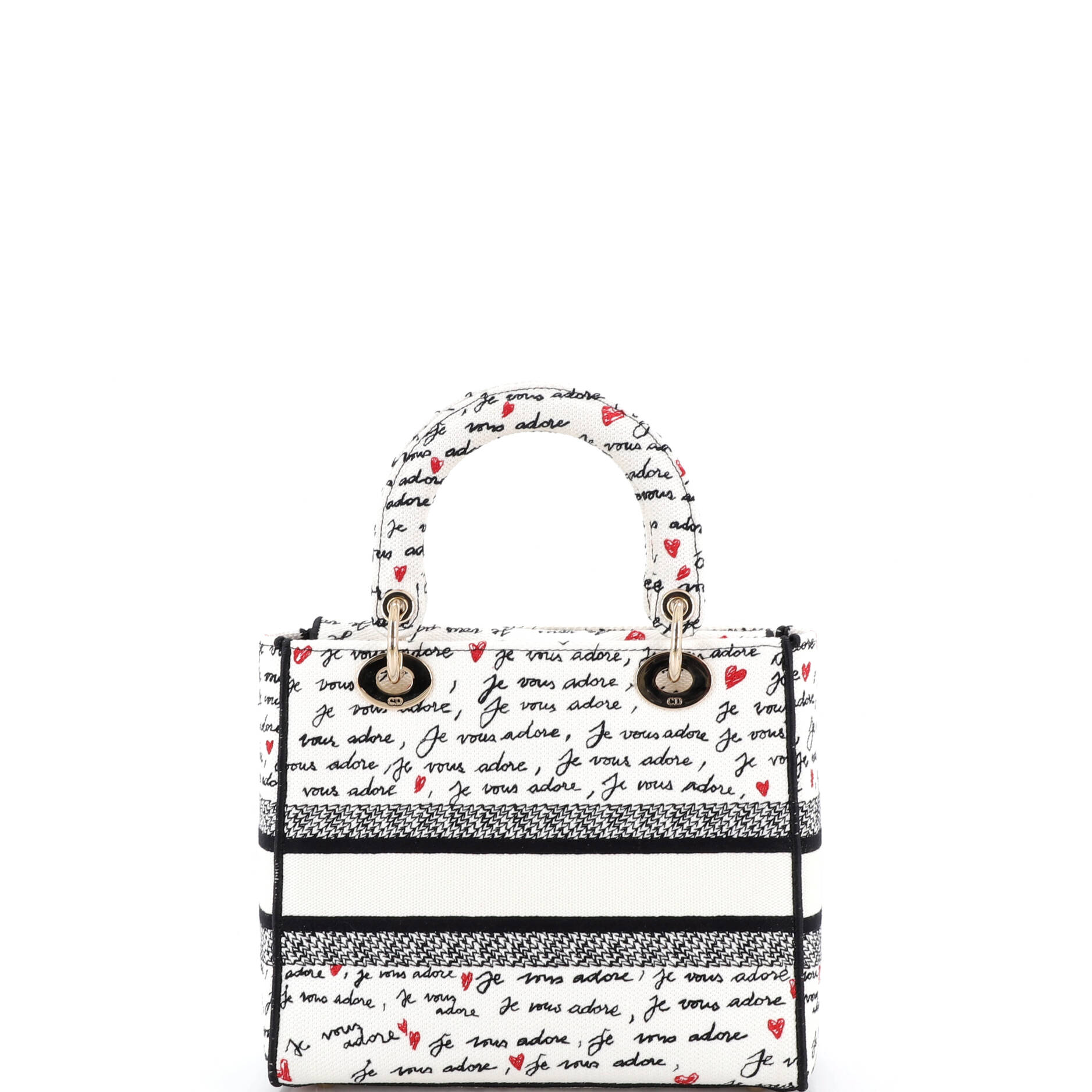 Lady D-Lite Bag Embroidered Canvas Medium