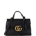 GG Marmont Top Handle Bag Leather Small
