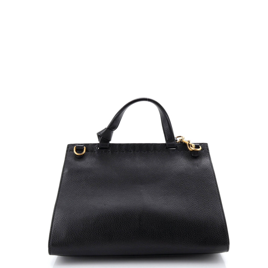 GG Marmont Top Handle Bag Leather Small