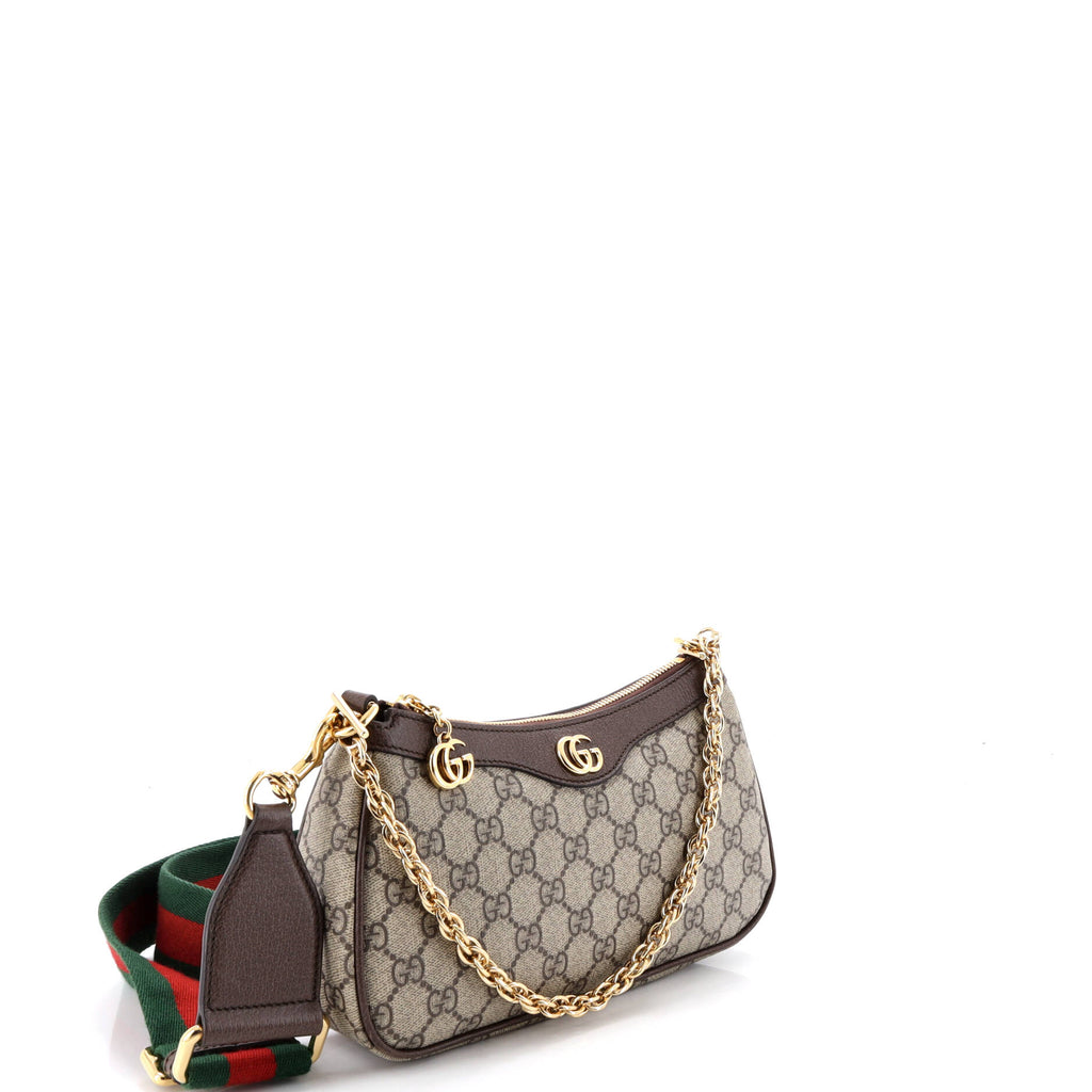 Ophidia Charm Shoulder Bag GG Coated Canvas Small