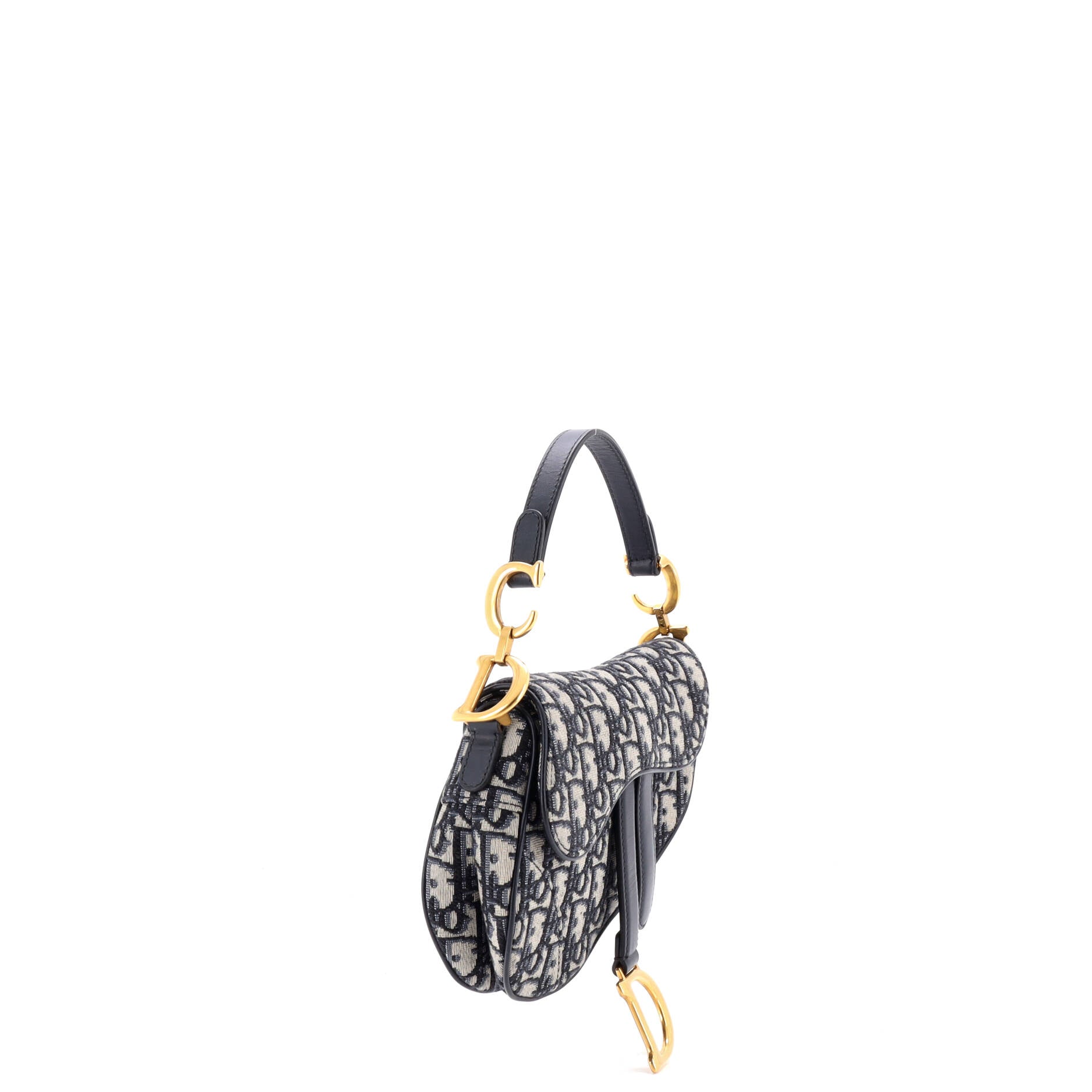 Saddle Handbag Oblique Canvas Mini